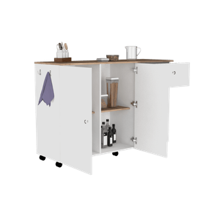 Barra de Cocina Victory, Blanco, con rodachines ZF