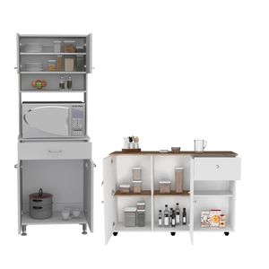 Combo Cocina Mosi, Alacena + Barra Auxiliar