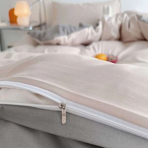 Duvet Bicolor Crema / Gris