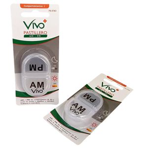 Pastillero Vivo+ Am-Pm Transparente