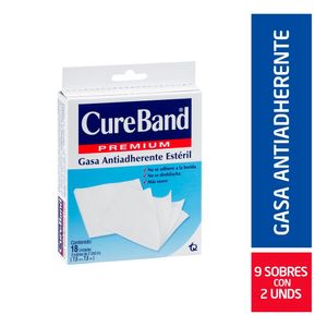 Gasa Esteril Cureband 7.5Cm X 7.5Cm Caja X 18Und