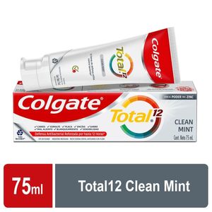 Crema Dental Colgate Total 12 Clean Mint X 75Ml