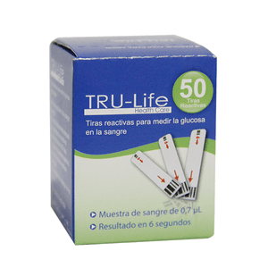 Tru-Life Tiras Reactivas Health Care X 50 Und