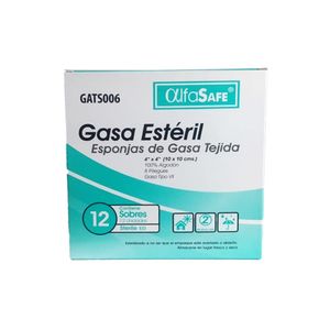 Gasa Alfasafe Esteril Tejida 4X4 X 24Und