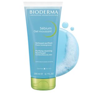 Gel Limpiador Para Piel Mixta A Grasa Bioderma Sébium Gel Moussant X 200ml