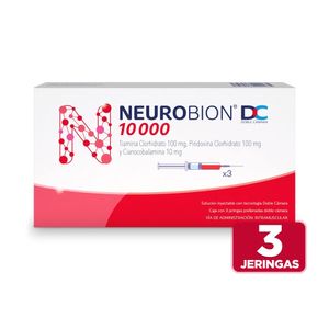 Neurobion Dc 10000 Solucion Inyectable Jeringa X 3Und