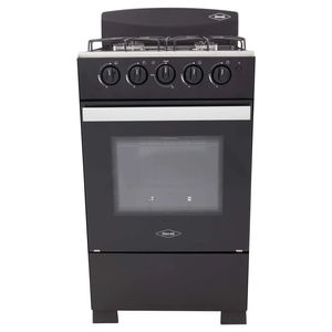 Estufa De Piso Haceb 4 Puestos Gas Propano Romero 50 cm Negro