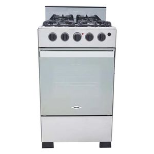 Estufa de Piso Haceb 4 Puestos Gas Propano Romero Ultra 50 cm Inox