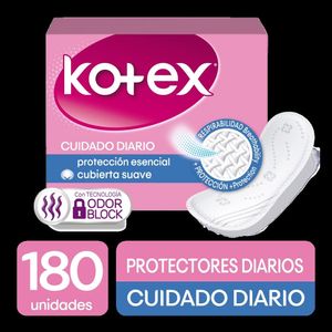 Protectores Kotex Cuidado Diario X 180Und