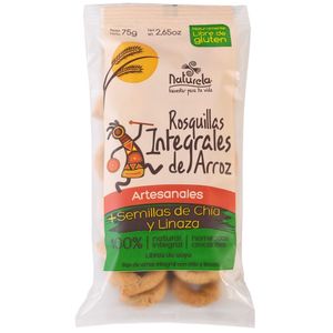 Rosquillas Naturela Integral De Arroz X 75 Gramos