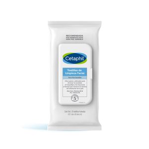 Toallitas de limpieza facial Cetaphil x 25und