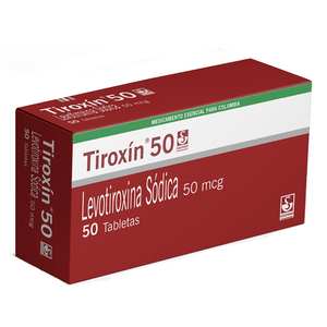 Tiroxin 50Mcg Caja X 50 Tabletas
