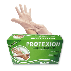 Guantes Vinilo T.S Caja X100Und.Protex-Ion