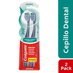 Cepillo de Dientes Suave Colgate 360 X 2Und