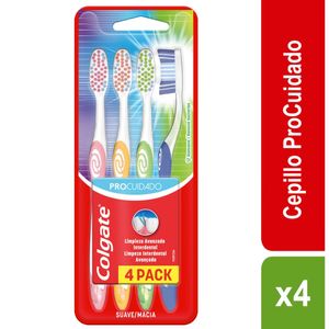 Cepillo Dental Colgate Pro Cuidado Suave X 4Und