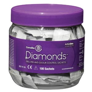 Diamonds Sachets Gelificantes Y Antiolor Para Bolsa De Colostomia Frasco