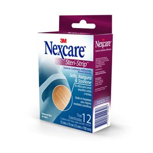 Tiras Nexcare Steri-strip 12mm X 100mm X 12Und