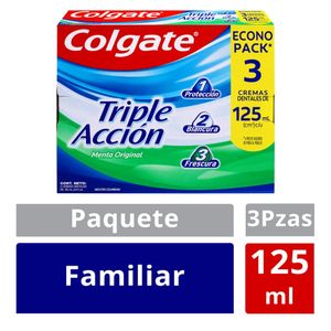 Crema Dental Colgate Triple Acción Oferta 3Und X 125ml