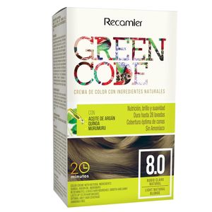 Tinte Green Code Rubio Claro Natural 8.0 X 50G