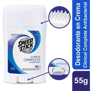 Desodorante Antitranspirante Hombre Speed Stick Clínical Complete Cream Barra X 55g