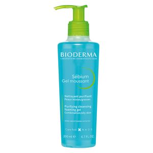 Gel Limpiador Para Piel Mixta A Grasa Bioderma Sébium Gel Moussant X 200ml