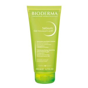 Gel Limpiador Anti Imperfecciones Con Ácido Salicílico Bioderma Sébium Gel Moussant Actif X 200ml