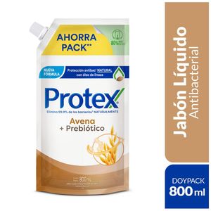 Jabon Liquido Manos Protex Avena X 800Ml