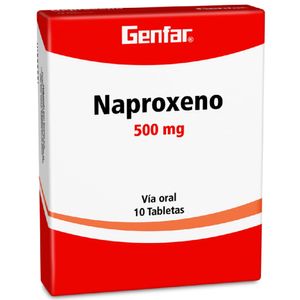Genfar Naproxeno 500Mg Caja X 10 Tabletas