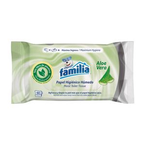 Papel Higienico Humedo Familia Aloe Vera X 100Und