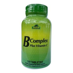 B Complex Alfa Vitamins X 100 Tabletas