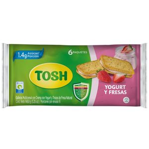 Galleta Tosh Yogurt Fresa Bolsa X 6Und