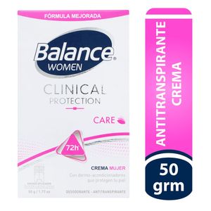 Desodorante Balance Crema Clinical Con Dermo Acondicionadores Que Protegen La Piel Care Mujer 50Gr