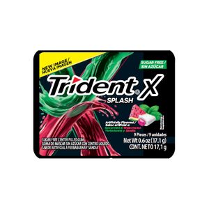 Chicle Trident X Splash Yerbabuena Sandia 9 X 17.1G