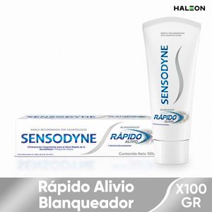 Crema Dental Sensodyne Blanqueador Rapido Alivio  X 100g