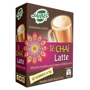 Te Soluble Jaibel Chai Latte X 12 Sobres