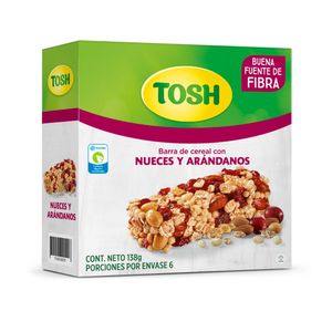 Barra Tosh Arándanos Nueces X 23g X 6Und