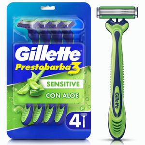 Maquinas De Afeitar Desechables Gillette Prestobarba3 Sensitive X 4Und