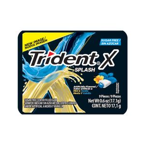 Chicle Trident X Splash Menta Vainilla 9 X 17.1G
