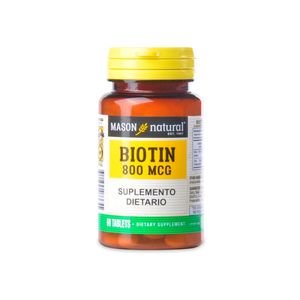 Biotin Mason Natural 800mcg Frasco X 60 Tabletas