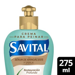 Crema Peinar Savital Aminoacidos Y Sabila X 275ml
