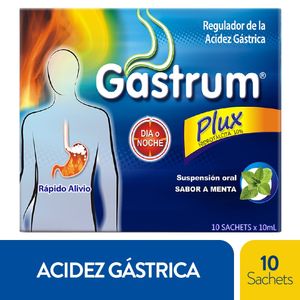 Gastrum Plux Suspension Oral 10 Sachets X 10Ml