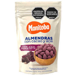 Almendra Con Cacao Y Acai Manitoba X 110g