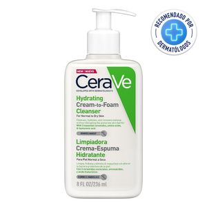 Limpiadora Crema-Espuma Hidratante Cerave Para Piel Normal A Seca X 236g