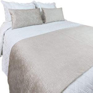 Piecero De Cama Mokawa Beige Sencillo