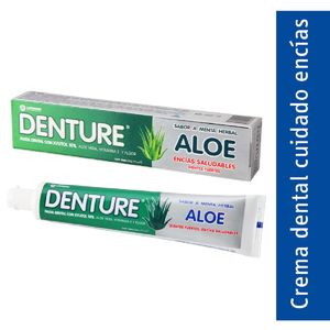Crema Denture Aloe Sabor Menta Encias Saludables