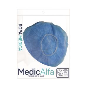 Gorro Redondo Medic Alfa Azul X 12Und