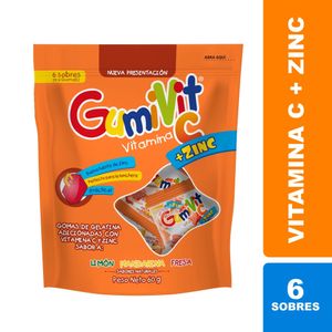 Gumivit Vitamina C Surtida Gomas X 60g X 6 Sobres