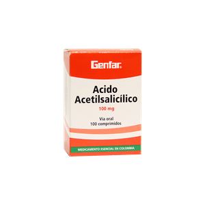 Genfar Acido Acetil Salicilico 100Mg