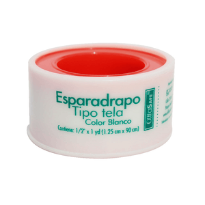 Esparadrapo Alfasafe Blanco 1/2"X 1Yd