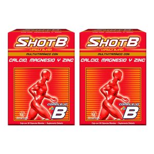 Oferta Shot B Suplemento Multivitaminico 30 Capsulas X 2Und